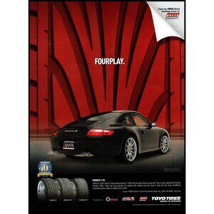 2006 Porsche 911 Carrera S Sports Car Toyo Tires Vintage Print Ad Wall Art
